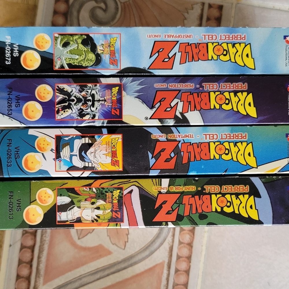 SOLD----------------------------------------------Dbz perfect cell vhs set uncut - Picture 2 of 2